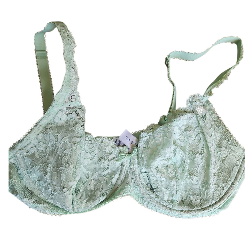 Gap Body Women Lace Balconnet Mint Green Bra 38D